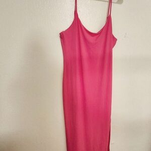 Tank Top Style Long Knit Women's Maxi Dress Plus 3X